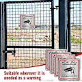 Miniatyrbild 4 av 5: Videoövervakningsskylt, Videoövervakning Privat Egendom, 15 X 15 cm Metall Varningsskylt Videoövervakning 4-pack