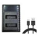 Miniatyrbillede 2 af 5: En-el23 LCD USB Dobbelt Batterioplader Til Coolpix B700 P900s P900 P610s P610 P600 S810c Kamera