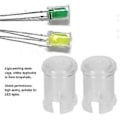 Pikkukuva 4 / 4: 100 kpl Nylon LED Valoa Emittoiva Diodi Läpinäkyvä Lampun Valo Suojakannet 5mm