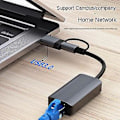 Miniatyrbild 4 av 5: Usb 3.0 Gigabit Ethernet Adapter Usb C Rj45 Nätverkskort Nätverksförlängningskabel Splitter