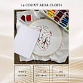 Miniatyrbild 4 av 5: 150 x 100 cm Aida-väv, 14 Count, Stor Fa Reserve-väv Fa Broderi C