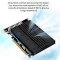 Miniatyrbild 4 av 5: M2 SSD till PCIE Adapterkort PCIEX16 NVME M2 M-KEY SSD RAID Moderkort PCI-E