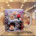 Miniatyrbillede 5 af 5: Ny 3D Syning Malet Krus 3D Rum Krus Boligindretning Krus Kaffekopper Rumdekoration og Display B