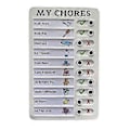 Miniatyrbilde 1 av 5: My Chores Memo Plastikkbrett, Avtakbar og Gjenbrukbar Memo for Sjekkpunkter og Skjema