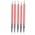 Miniatyrbillede 3 af 4: Dobbeltsidet Nail Art Dotting Pen Keramik Ler Modellering Skulptur Indrykningspen Sæt