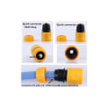 Miniatyrbilde 2 av 5: Slangekobling Hage Slange Tilkoblingssett.1Dyse,5 Slange Ende Hurtigkobling,1Slange Vannstopp Kobling,2 Dobbel Hunn Snap Kobling,2 Slange Kran