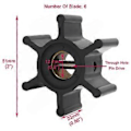 Miniatyrbild 3 av 5: 09-1026B Vattenpump Impeller Kit för F4 09-1026B-1 09-1026B-9