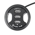 Miniatyrbilde 4 av 5: USB Hub USB 2.0 Skrivebord Gjennomføring USB 2.0 Hub Audio Skrivebordsfeste Adapter 3 Port Feste I Skrivebord Multi Por