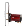Miniatyrbillede 5 af 5: Dual Band 2.4G/5Ghz Wifi Til Intel 7260AC Trådløs 7260 802.11ac 867Mbps WIFI Bluetooth-kompatibelt 4.0 Kort med Antenne
