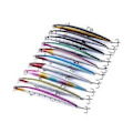 Miniatyrbillede 5 af 5: 10 stk. Blandet Farve Sæt 18cm 246g Diskantkroge Livagtig Agnfisk Bas Wobler Crankbait