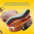 Miniatyrbild 5 av 5: Justerbart Violin Axelstöd för 4/4 Storlek Violin Tillbehör Lätt att Använda