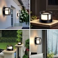 Pikkukuva 5 / 5: Ulkoseinävalaisin, 7W LED-pyöreä ulkoseinävalaisin Ip65 alumiininen ulkoseinävalaisin, lämmin valkoinen, ulkoseinävalaisin, terassille, poluille,