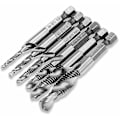 Miniatyrbild 4 av 4: 6 st Hss Hex Shank Kombinationsborr Bits Tap Countersink Set