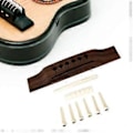 Miniatyrbild 3 av 5: Gitarr Stall Pins Sadel Översadel för Folk 6-strängad Gitarr Ersättningsdel