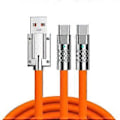 Miniatyrbillede 1 af 5: Dobbelt USB Type C Opladerkabel 2 i 1 USB C Kabel Splitter Synkroniseringsladekabel