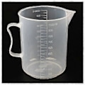Miniatyrbillede 4 af 5: 1000 ml Transparent Gradueret Bæger med Håndtag