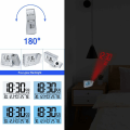 Miniatyrbilde 2 av 5: Projektor Vekkerklokke, Projektor Klokke LED Display Projektor Klokker Roterende Vekkerklokke med Bakgrunnsbelysning og Snooze-funksjon for Hjem Soverom