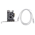Miniatyrbillede 1 af 5: PCIe 3 Porte Firewire Kabel Udvidelseskort PCI for Express 1394B & 1394A TI XIO2213B Chipset Adapter til Desktop PC
