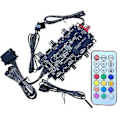 Miniatyrbild 1 av 5: Rgb Aura Argb Kabel Splitter Hub Chassi Temperaturkontroll Kontroller Förlängningskabel Adapter Led St