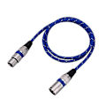 Pikkukuva 1 / 5: XLR Uros-Naaras Liitin nce 3-nastainen Mikrofoni MIC o Kaapeli 1 metri