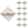 Miniatyrbillede 1 af 5: 10 stk. 48x48cm Polyester Servietter til Restaurant Bryllup, Beige