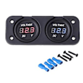 Miniatyrbild 5 av 5: LED Digital Display Voltmeter Bil Motorcykel Spänningsmätare Panelmätare Spänningsmätare Volt Detektor Testare Monitorpaneler