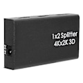 Miniatyrbild 2 av 5: HDMI Splitter En i Två Hög Definition 1 In 2 Ut Distributör 1x2 4K Konverterare 100‑240VUK