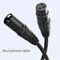Pikkukuva 3 / 5: XLR-audiokaapeli Karaoke-mikrofonin äänitykkikaapeli Uros-naaras XLR-kaapeli XLR-jatkojohto Mikrofonikaapeli 1 metri