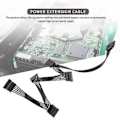 Miniatyrbillede 3 af 5: 15 Pin Sata Extens Drev Kabel 1 Til 5 Fe Splitter Adapter Kabel