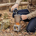 Miniatyrbild 5 av 5: Bärbart Campingkök i Rostfritt Stål Lättvikts Hopfällbart Vedkök Fickkök Utomhus Camping Matlagning Picknick Backpacking Kök