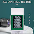Miniatyrbild 3 av 5: 4-i-1 DIN-skena AC-mätare 110V 220V 100A Spänning Ström KWh Elektrisk Energimätare Volt Amp Voltmeter Amperemeter Wattmeter
