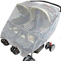 Miniatyrbilde 1 av 5: Pustende Myggnett Tvillingvogn Sommer Mesh Trekk Dobbel Vogn Netting