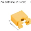 Miniatyrbild 2 av 5: 100 st 2,54 mm Standard Stiftlist Jumper Hätta Kortslutningsanslutning Hätta Mini Micro Jumper Brygga Plugg Gul