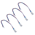 Pikkukuva 5 / 5: 4 kpl LED-merkkivalo 2-värinen yhteinen anodi vedenpitävä metalli 8mm 220V (punainen sininen)