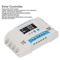 Miniatyrbild 3 av 4: Solar Laddningsregulator Panel PWM 10A Hushåll ABS-Skal LCD-Display MG2430Z 12V/24V