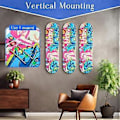 Miniatyrbild 5 av 5: Väggmonterat skateboardställ Race Deck Skateboardställ Snowboard Longboard Förvaringsställ