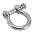Miniatyrbillede 2 af 4: 4 stk. 304 Rustfrit Stål Sjækel Skrue Pin D Ring Bueform Anker Belastningsklemme Udskiftning M5