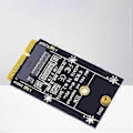 Pikkukuva 4 / 5: MSATA - M.2 SATA -sovitinlaajennuskortti, tukee SSD 2230 2242 6 Gbps nopea