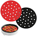 Miniatyrbild 2 av 5: 9 Tum Rund Återanvändbar Silikon Non-stick För Gourmia Xl R Tillbehör Röd