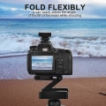 Miniatyrbillede 3 af 5: Z Flex Tilt Hoved, Z-type Tilt Fleksibelt Foldbart Stativ Hoved 1/4\" Monteringsskrue Til Nikon Til Canon Dslr Kameraer, Stativ Hurtigudløserplade