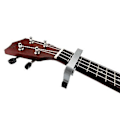 Miniatyrbild 4 av 5: Snabbkopplingsgitarrkapo, för elgitarr, (kapo-silver)