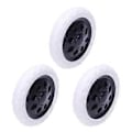 Miniatyrbilde 1 av 5: 6 stk. Hot Wheel Design Trillekoffert Reisetraller Hjul 15,8 X 3,4 Cm - Svart og Hvit