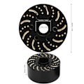 Miniatyrbild 6 av 8: Mässing Hjulvikter Mässing 6 Håls Hjul Hex Nav Adapter Vikt för 1.9in 2.2in Beadlock Hjulfälg 22mm