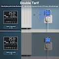 Miniatyrbild 2 av 5: Digital LCD-display Hemenergianalysator, Strömförbrukningsövervakning med Realtidsdata för Elanvändningsmonitor, Överbelastningsskydd