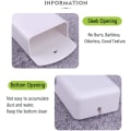 Miniatyrbild 3 av 7: 2-pack Fjärrkontrollhållare Väggfäste, självhäftande Universal Fjärrkontrollhållare Media Controller Organizer Box Fjärrhållare Väggfäste för kontor
