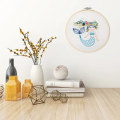 Miniatyrbild 5 av 7: Broderikit för barn, broderikit med sjöjungfru, korsstygnsbroderi, korsstygnsset, broderikit för nybörjare för barn