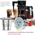 Miniatyrbild 5 av 6: Silkopp Återvinning Ninja kaffemaskin rostfritt stål 3-håls K-cup kaffekapselkopp med filterpapperskopp