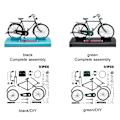 Miniatyrbild 5 av 10: Simulering 1:8 Monterbar 28-ekrad cykelmodell i legering, klassisk retro roterande barnleksaksornament