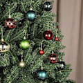 Miniatyrbild 5 av 5: 44 st Färgglada Julgranskuleprydnader Set, Flerfärgade Julgransprydnader Röd Grön Guld Okrossbara Julgranskulor Dekoration, Plast