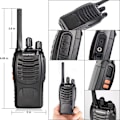 Miniatyrbild 2 av 5: Walkie Talkies 2-pack, Tvåvägsradioset Uppladdningsbara Lång Räckvidd Intercom Bärbar Professionell Intercom 16 Kanaler Walky Talky för